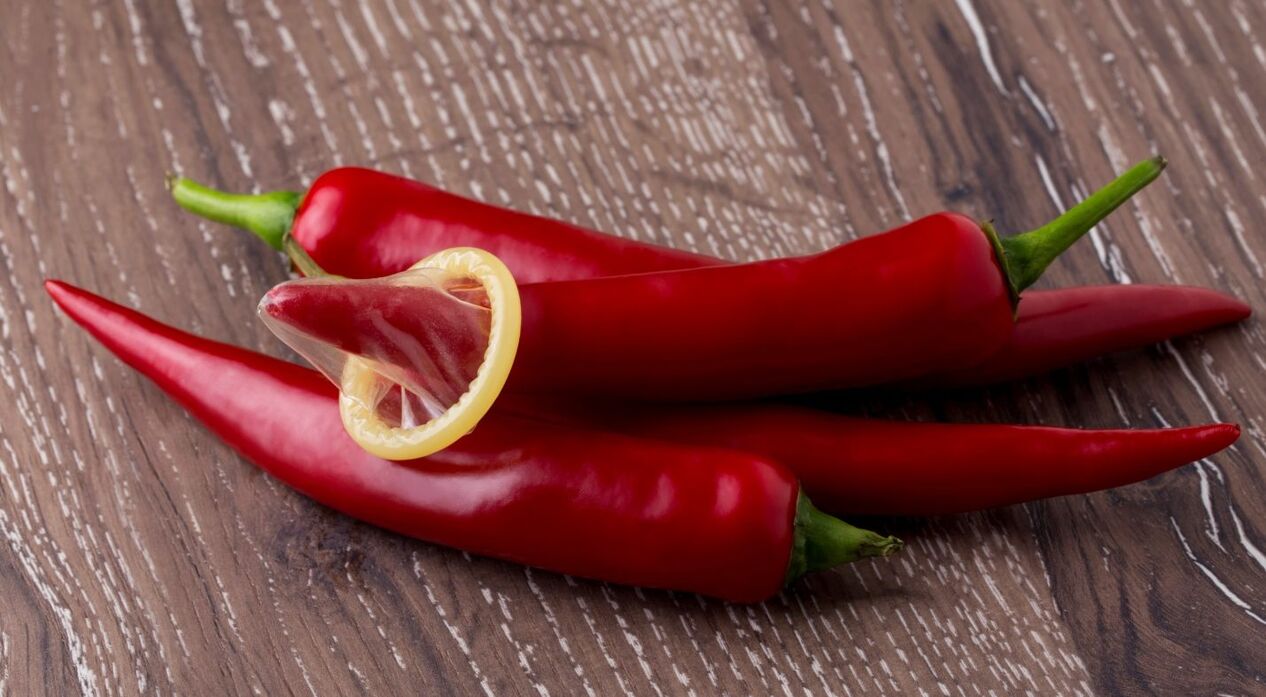 Chili pepper raises testosterone levels in the male body and improves potency